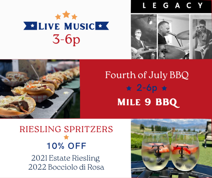 4th of July Celebration at Tsillan Cellars Lake Chelan Chamber of